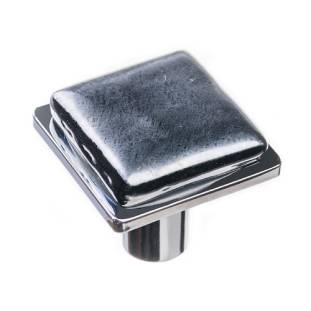 chrome square knob