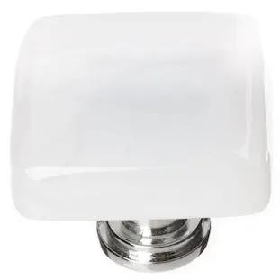 cirrus white square knob