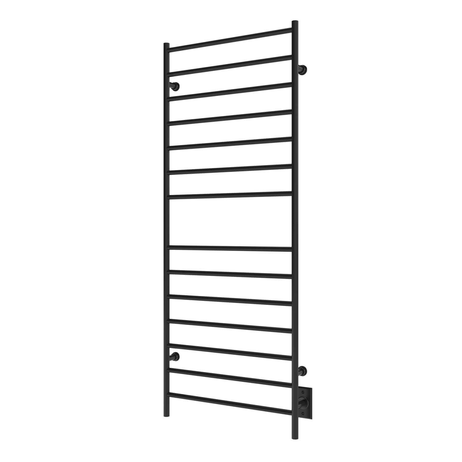 Matte black towel Warmer