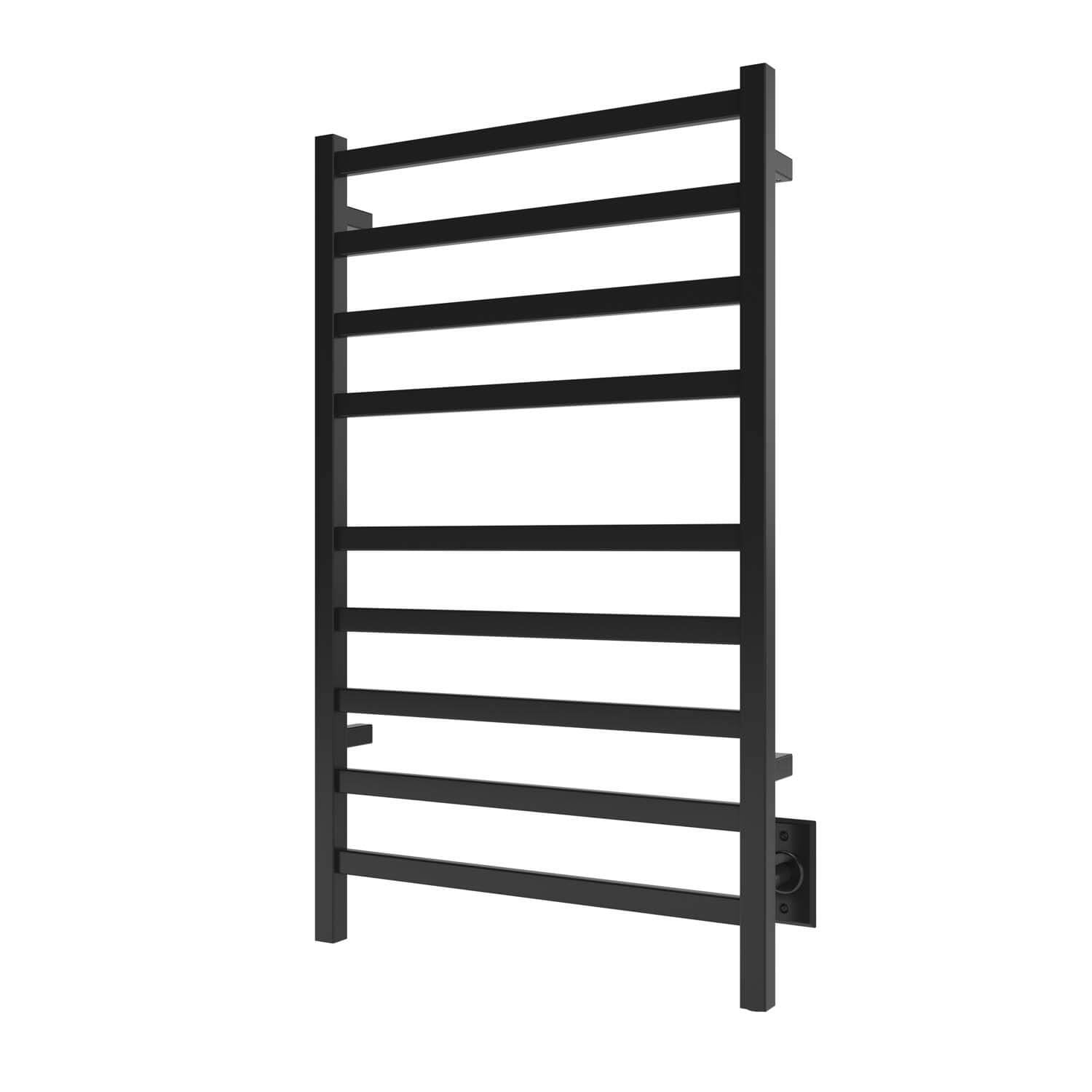 Matte black towel Warmer