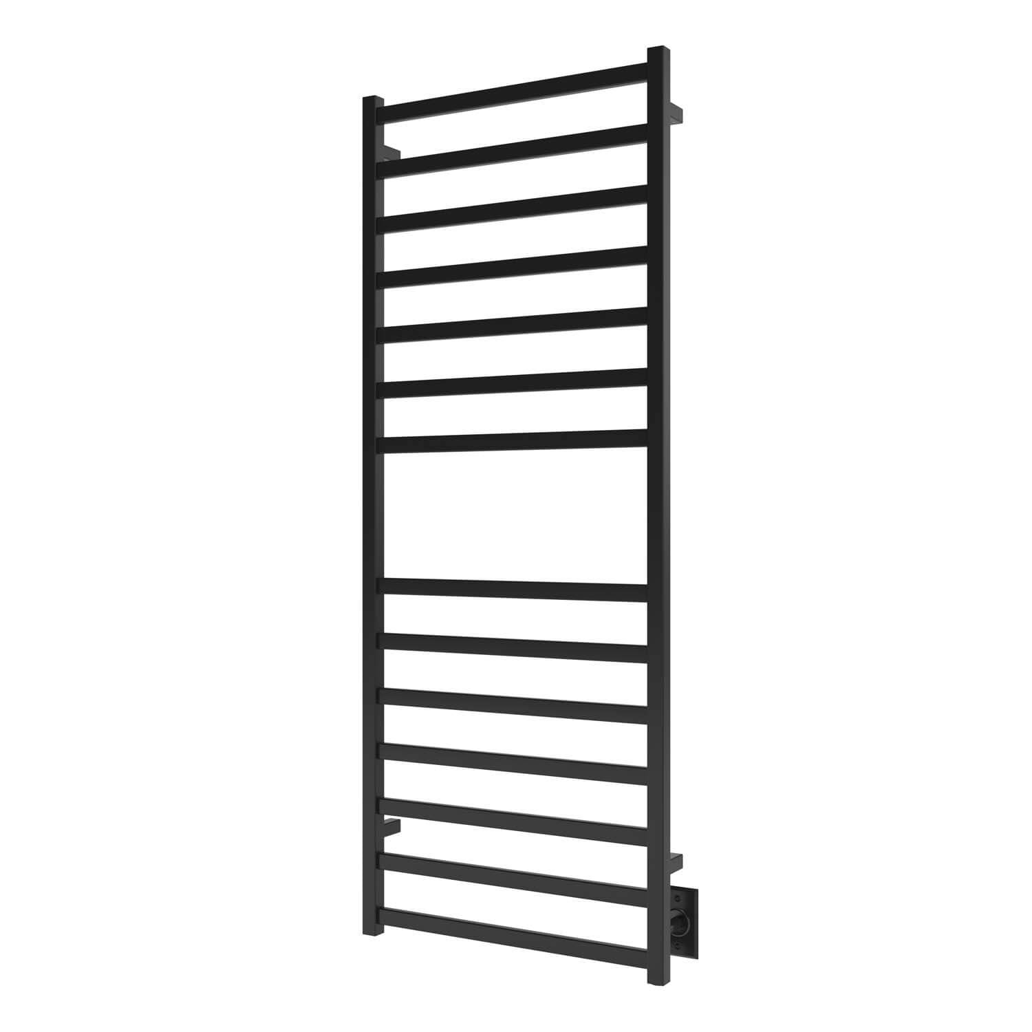 Matte black towel Warmer