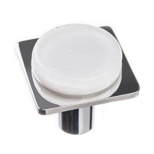 chrome square knob