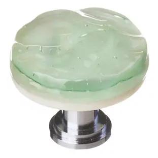 spruce green round knob