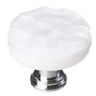 white round knob