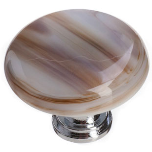 cirrus white round knob
