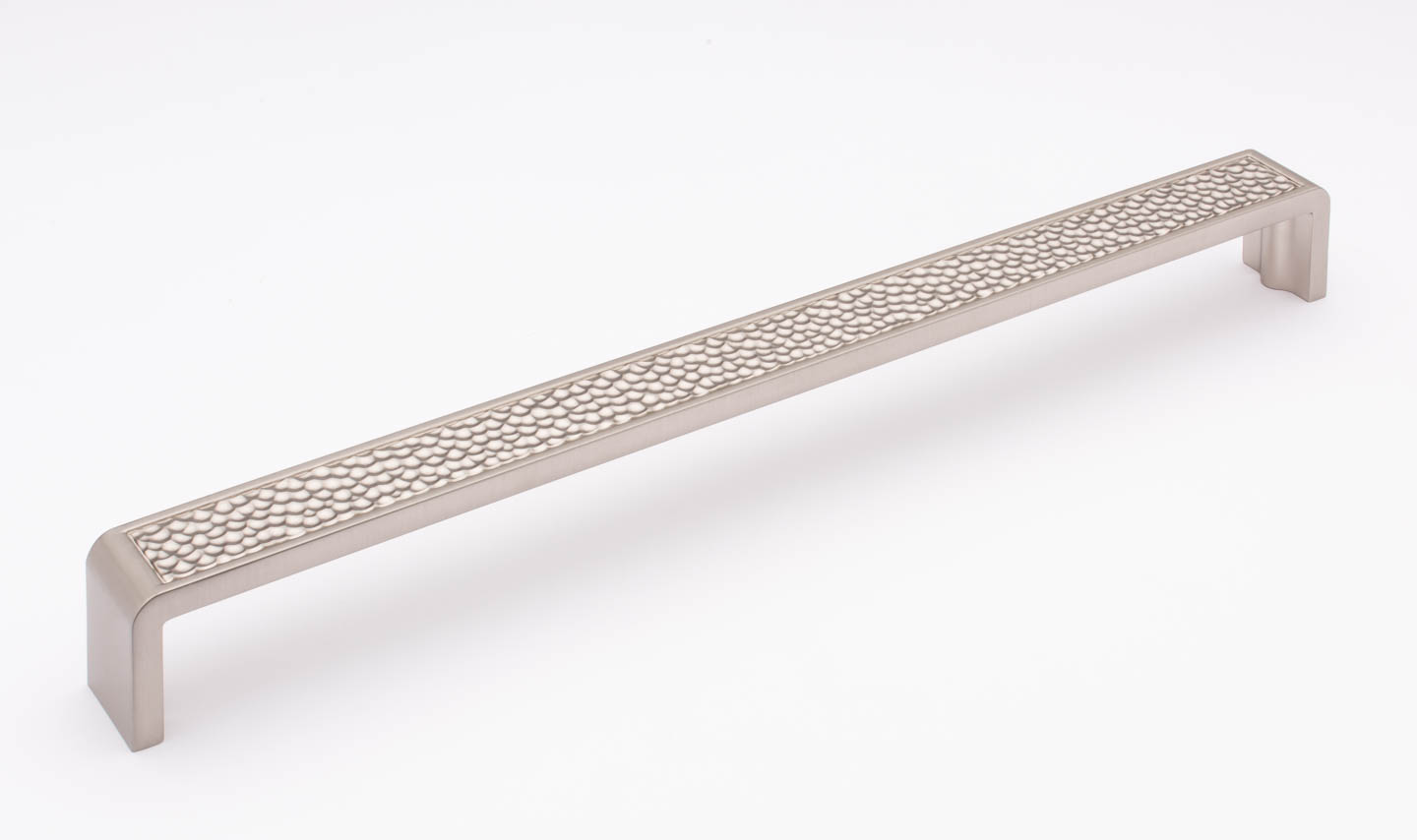 satin nickel hammered pull