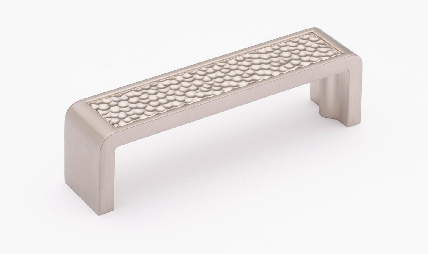 satin nickel hammered pull