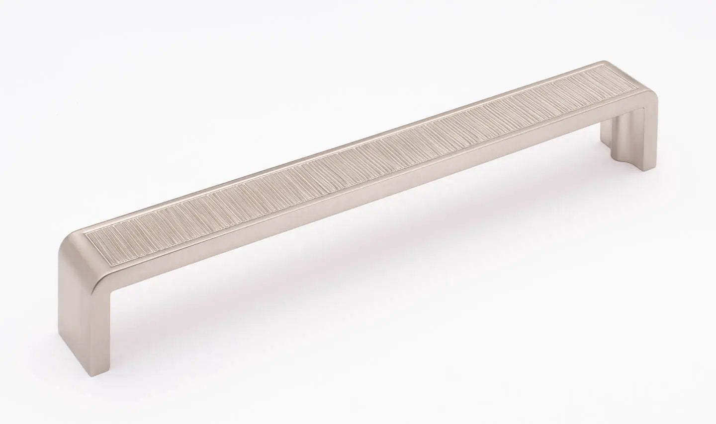 satin nickel hammered pull