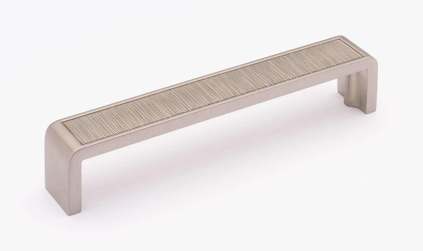 satin nickel hammered pull