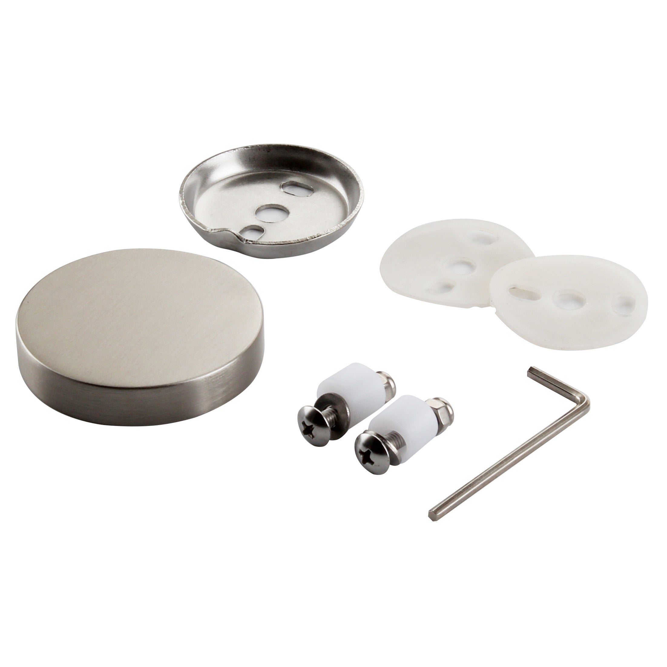 Brushed nickel mounting Kit