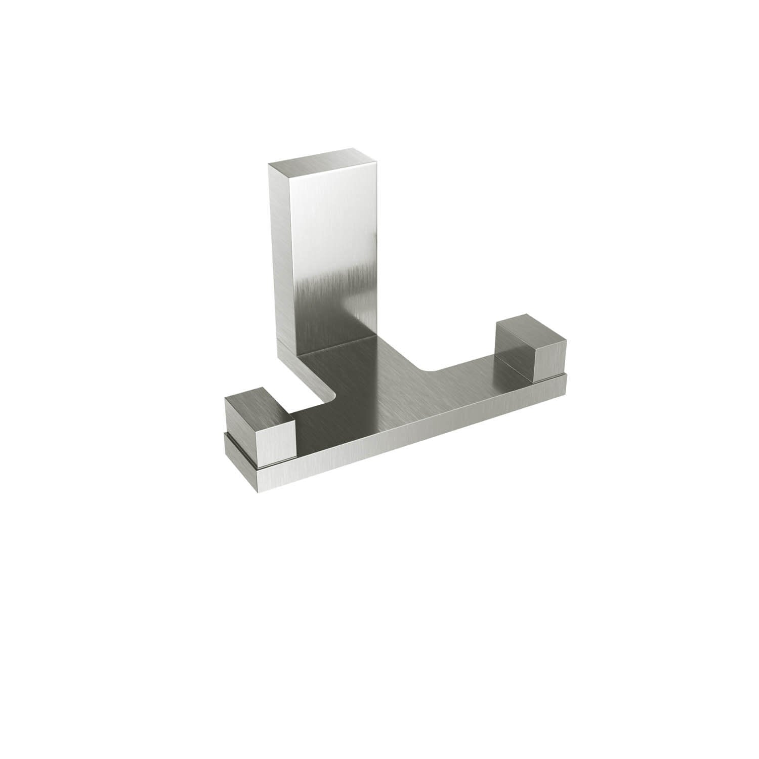 Brushed nickel towel Hook