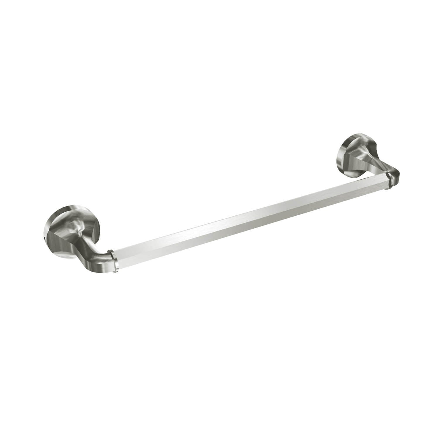 Brushed nickel towel Bar