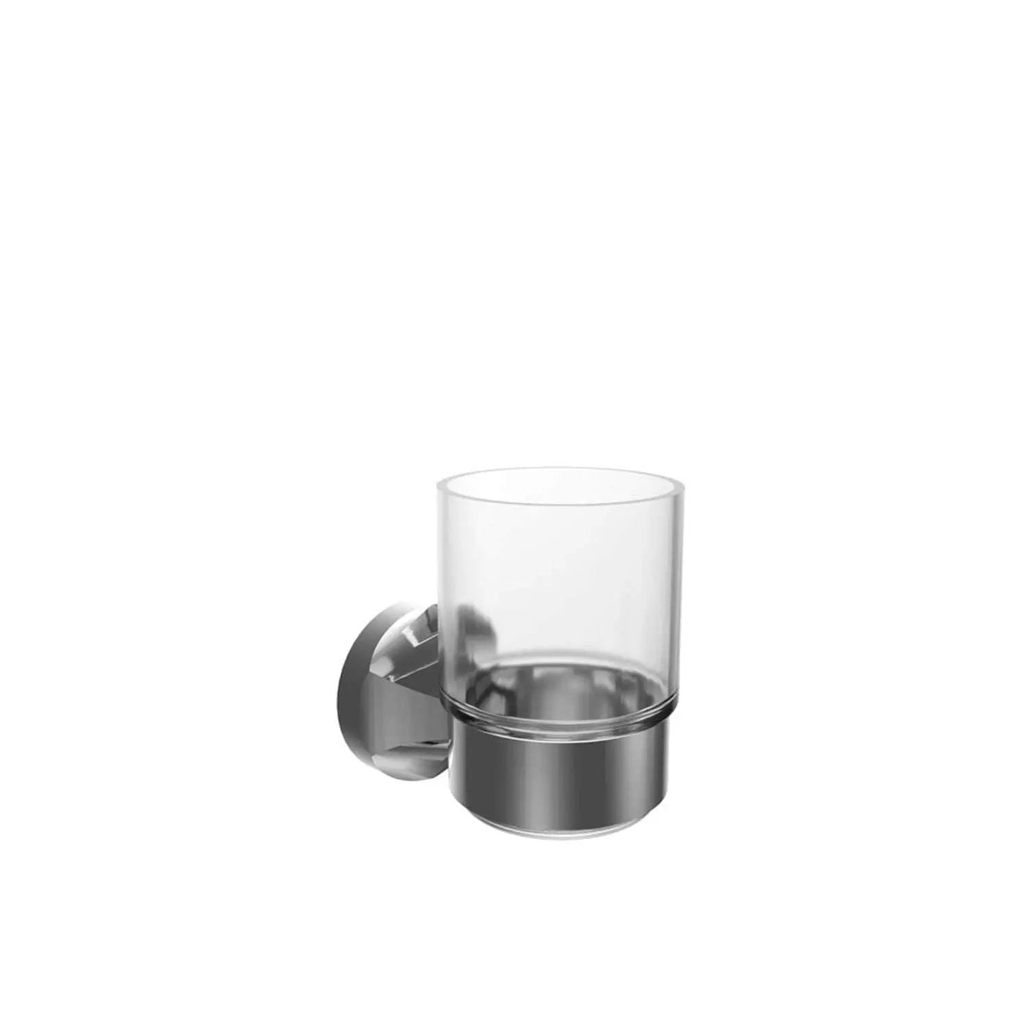 Chrome glass tumbler