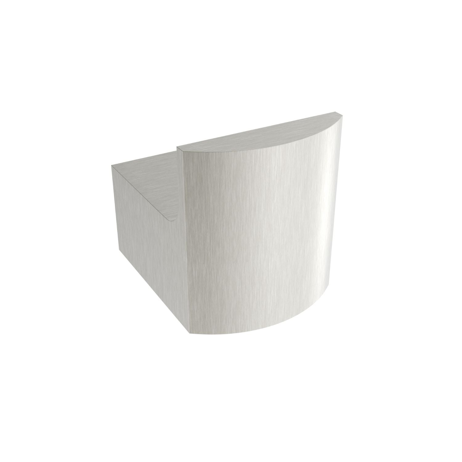 Brushed nickel towel Hook