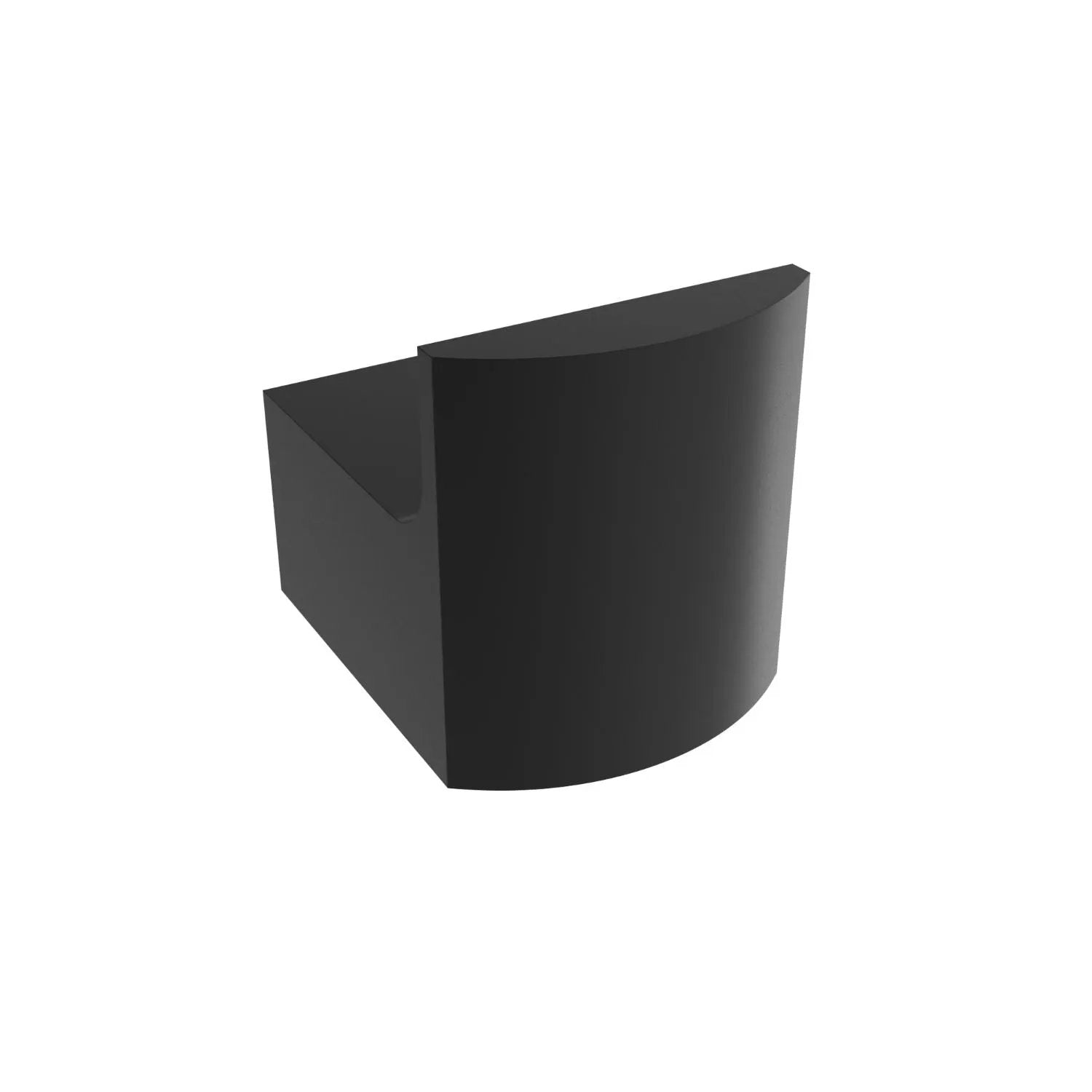 Matte black towel Hook
