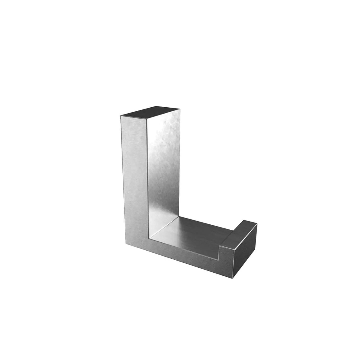 Brushed nickel towel hook