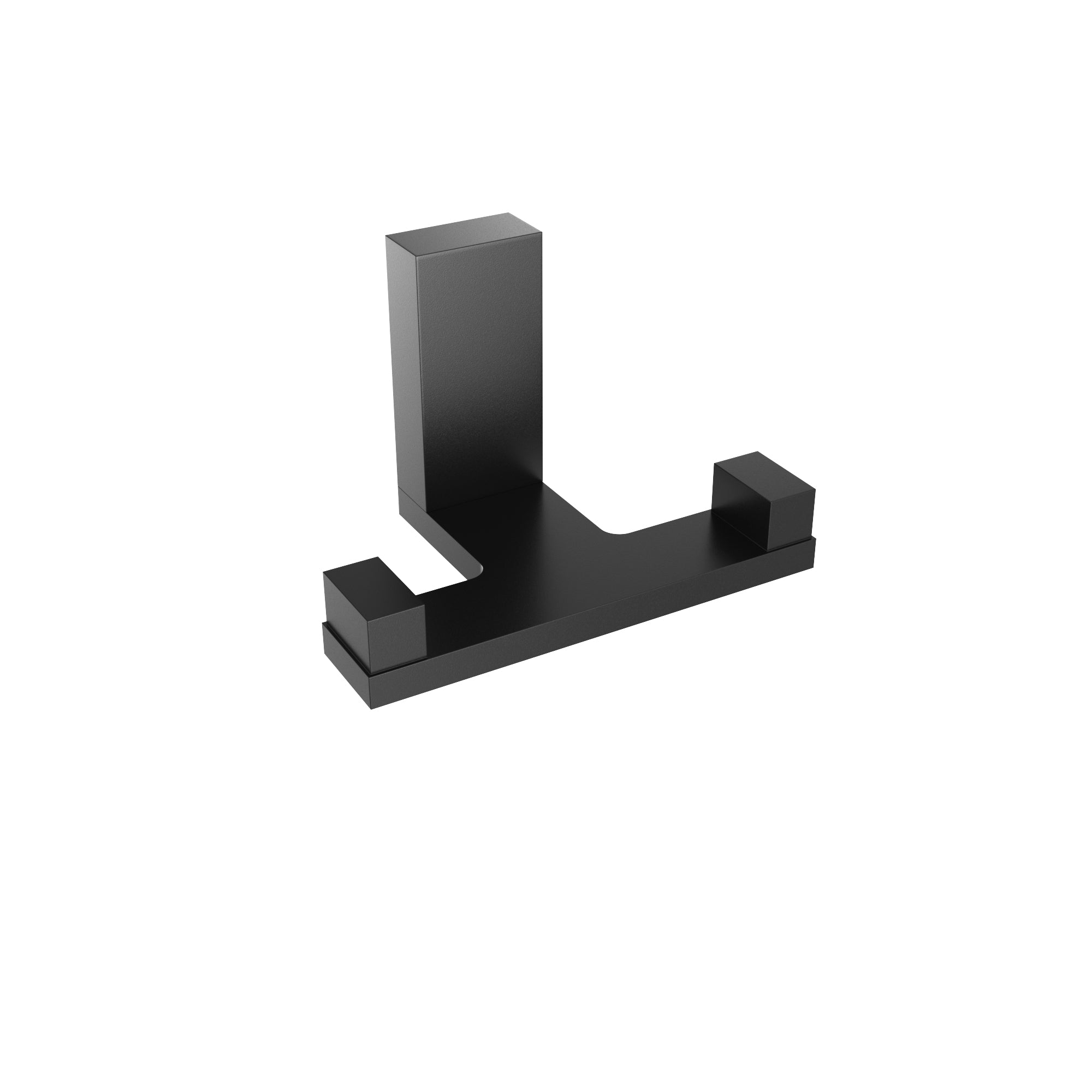 Matte black towel hook