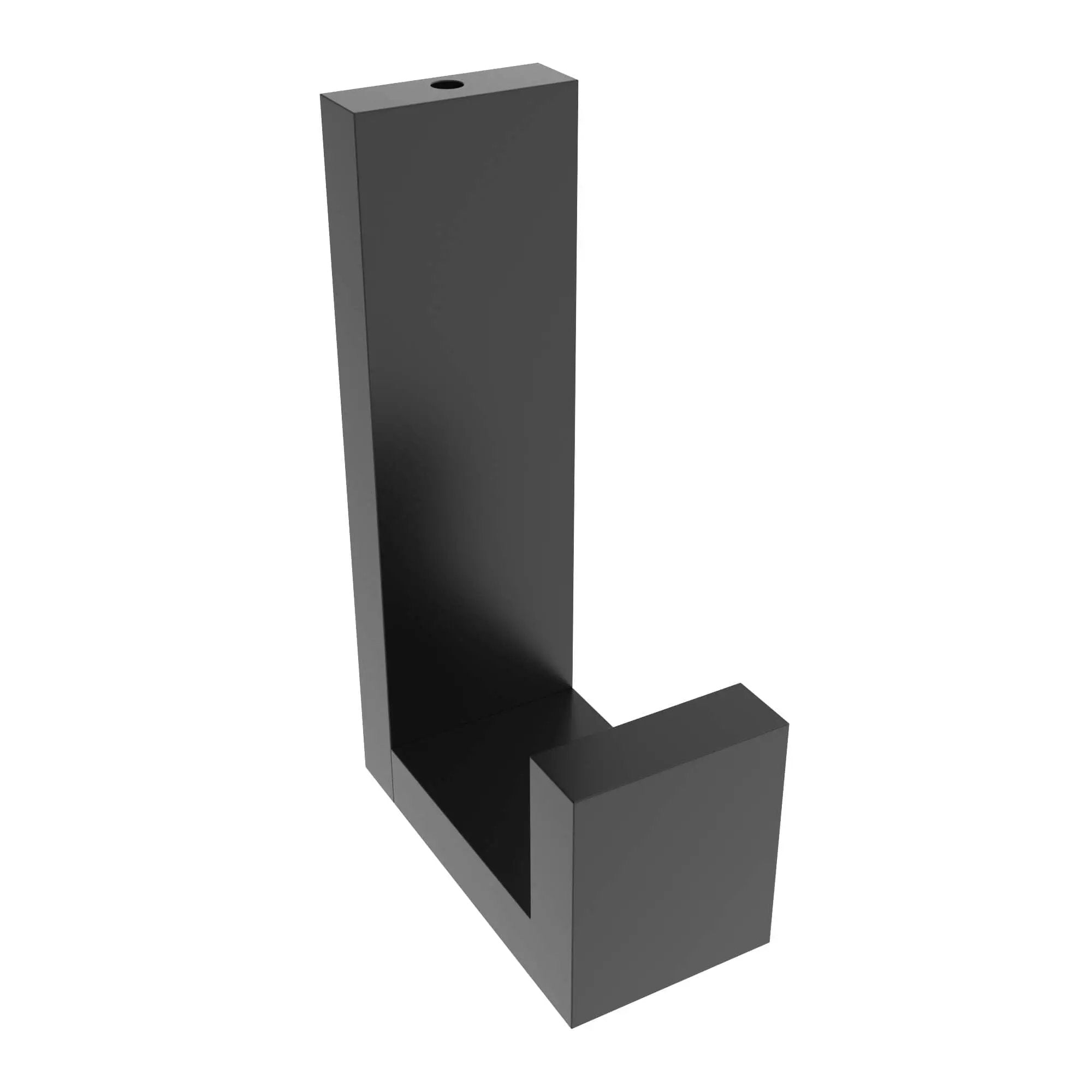 Matte black towel hook