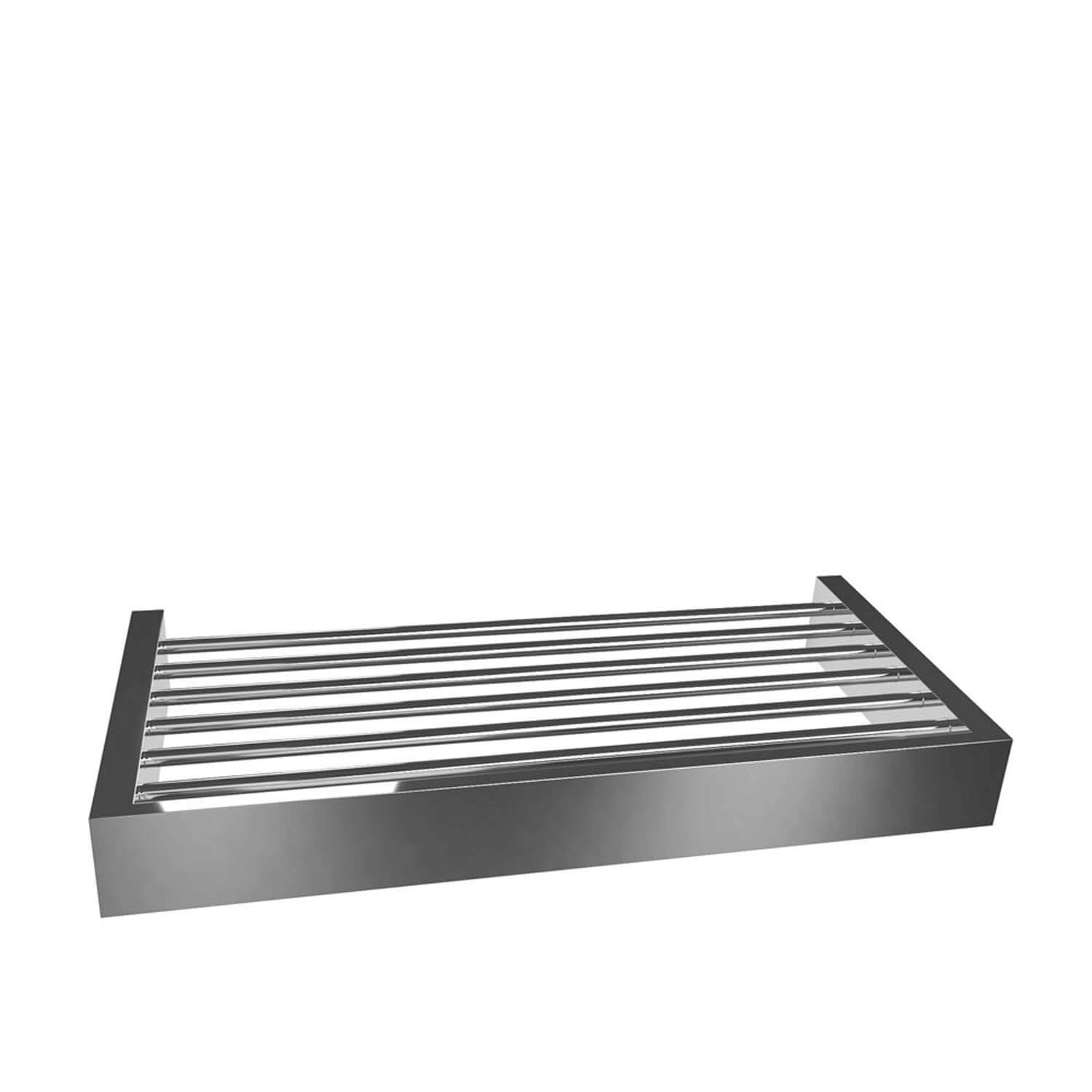 Chrome fire shelf
