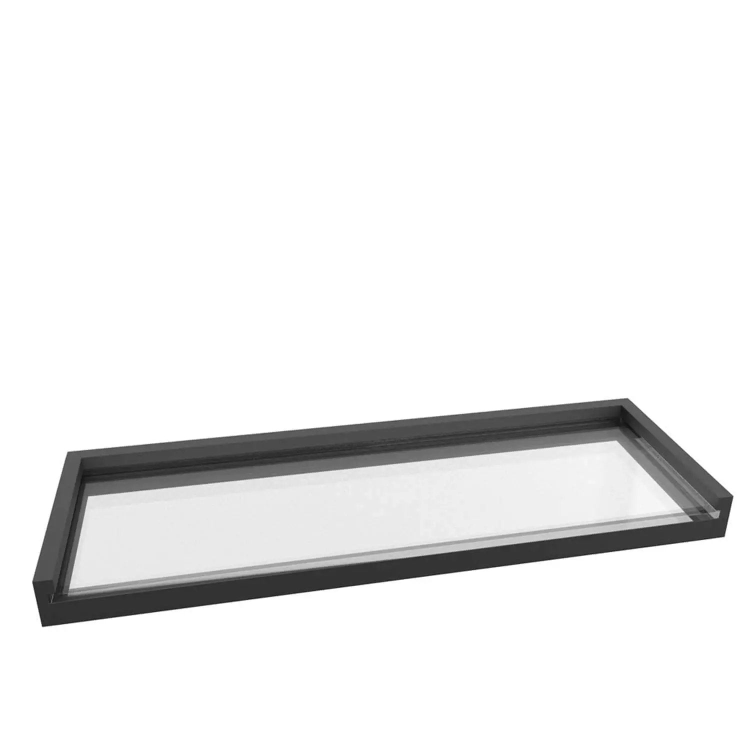 Matte black glass Shelf