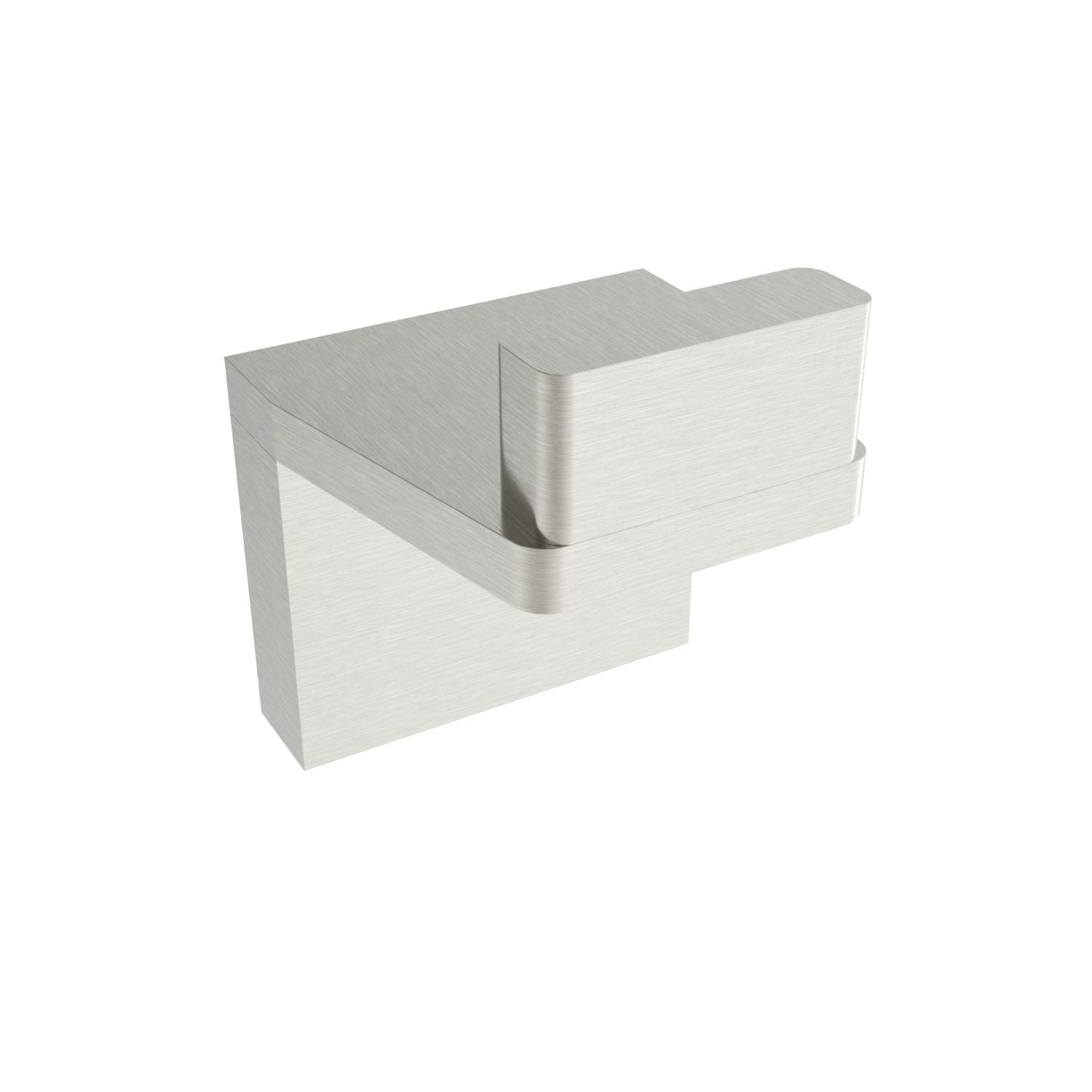 Brushed nickel towel Hook