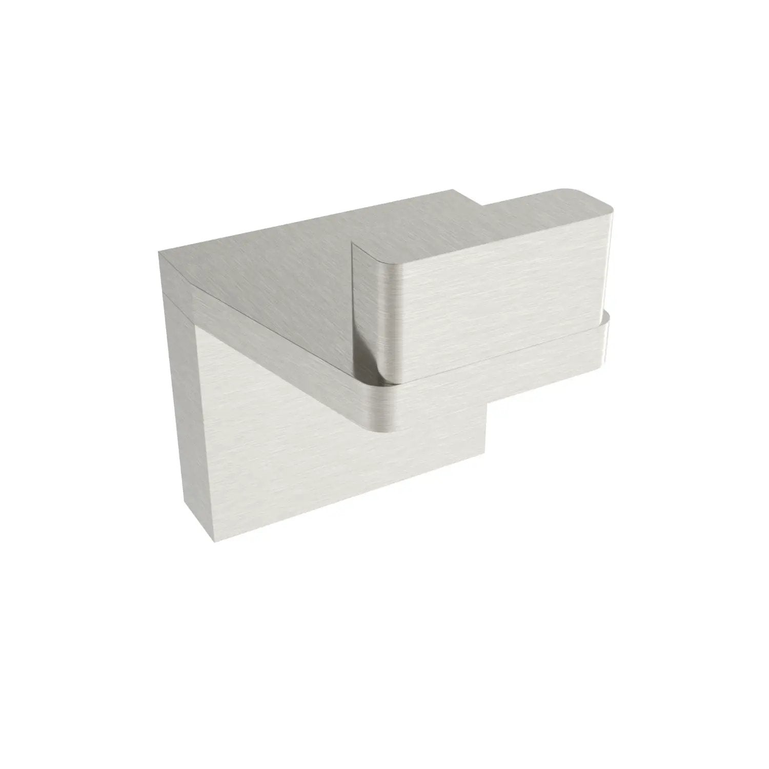 Brushed nickel towel Hook