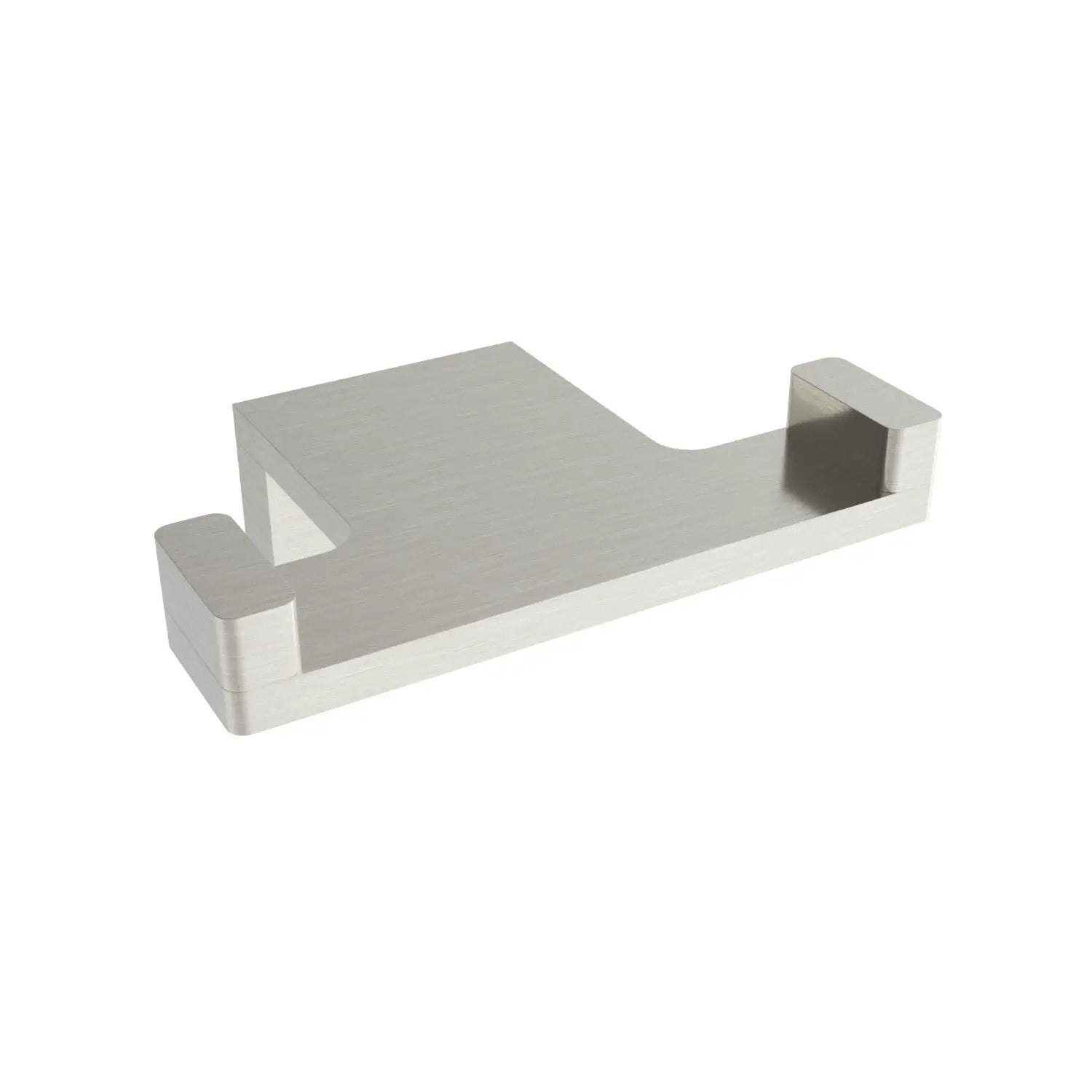 Brushed nickel towel Hook