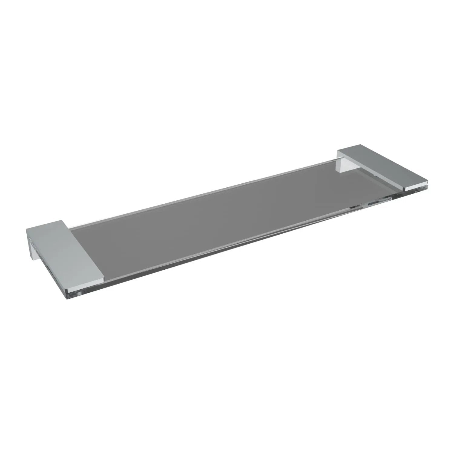 Chrome glass shelf