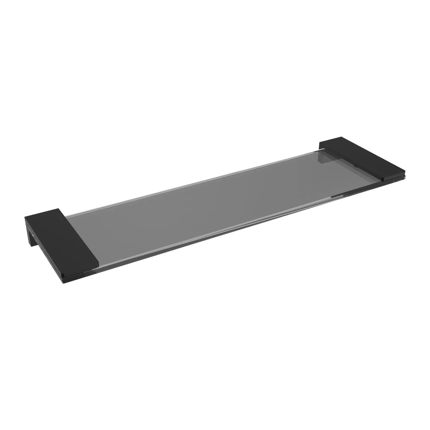 Matte black glass Shelf