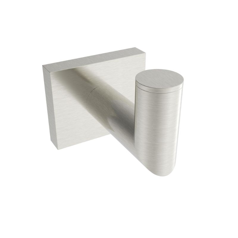 Brushed nickel towel Hook