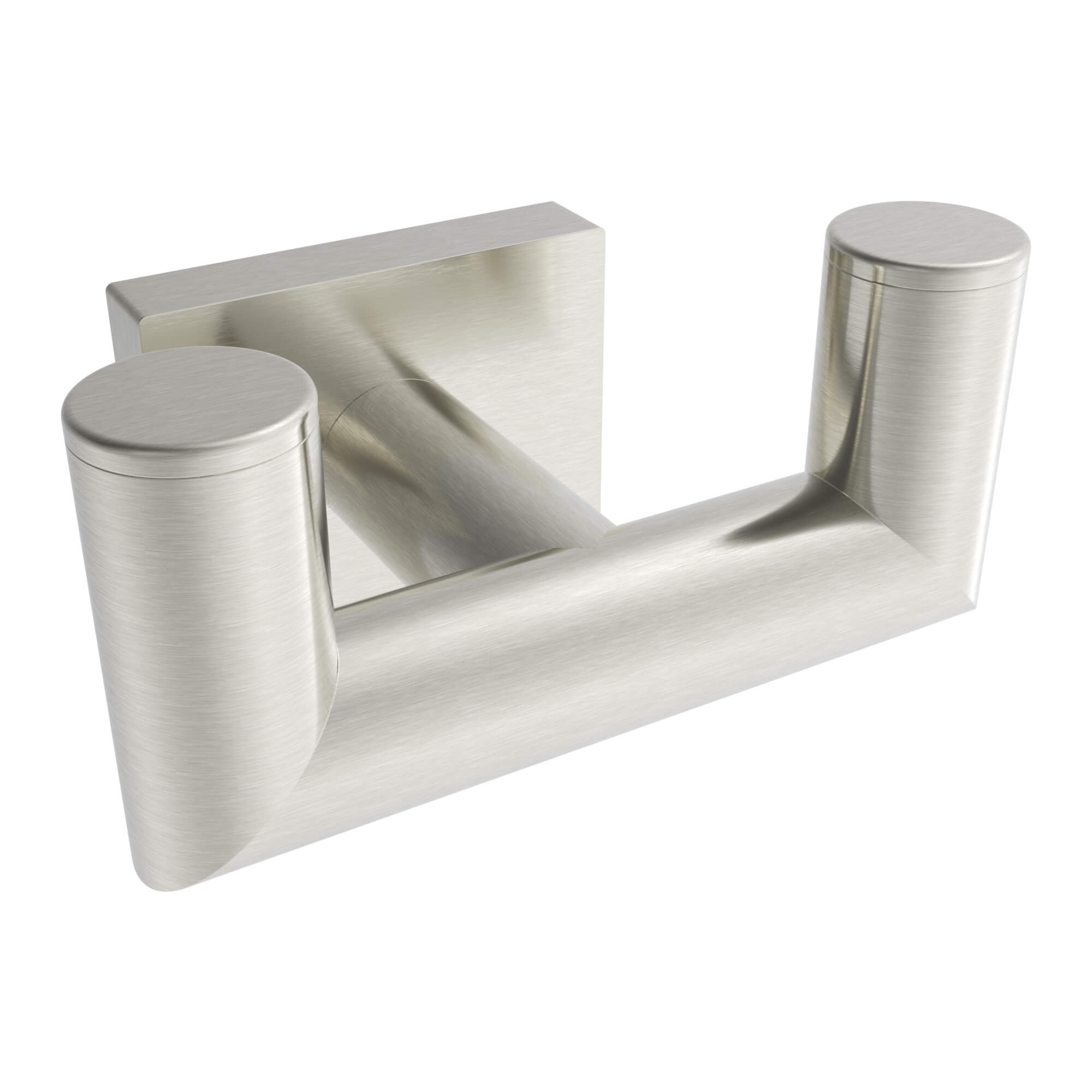 Brushed nickel towel Hook