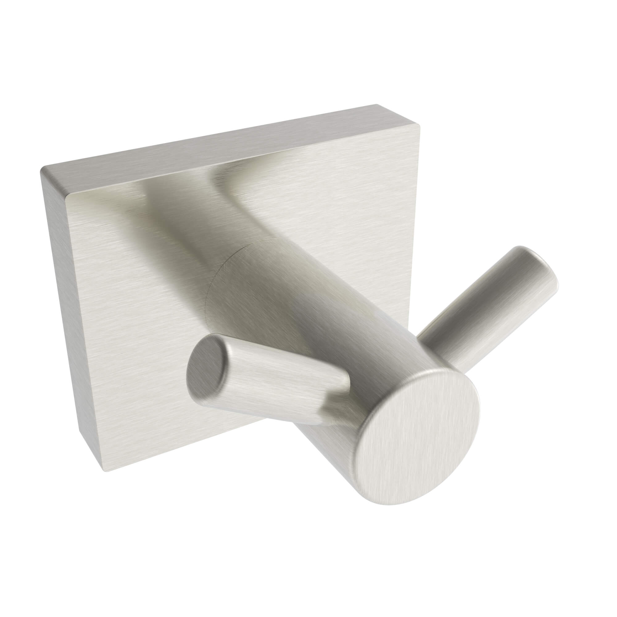 Brushed nickel towel Hook