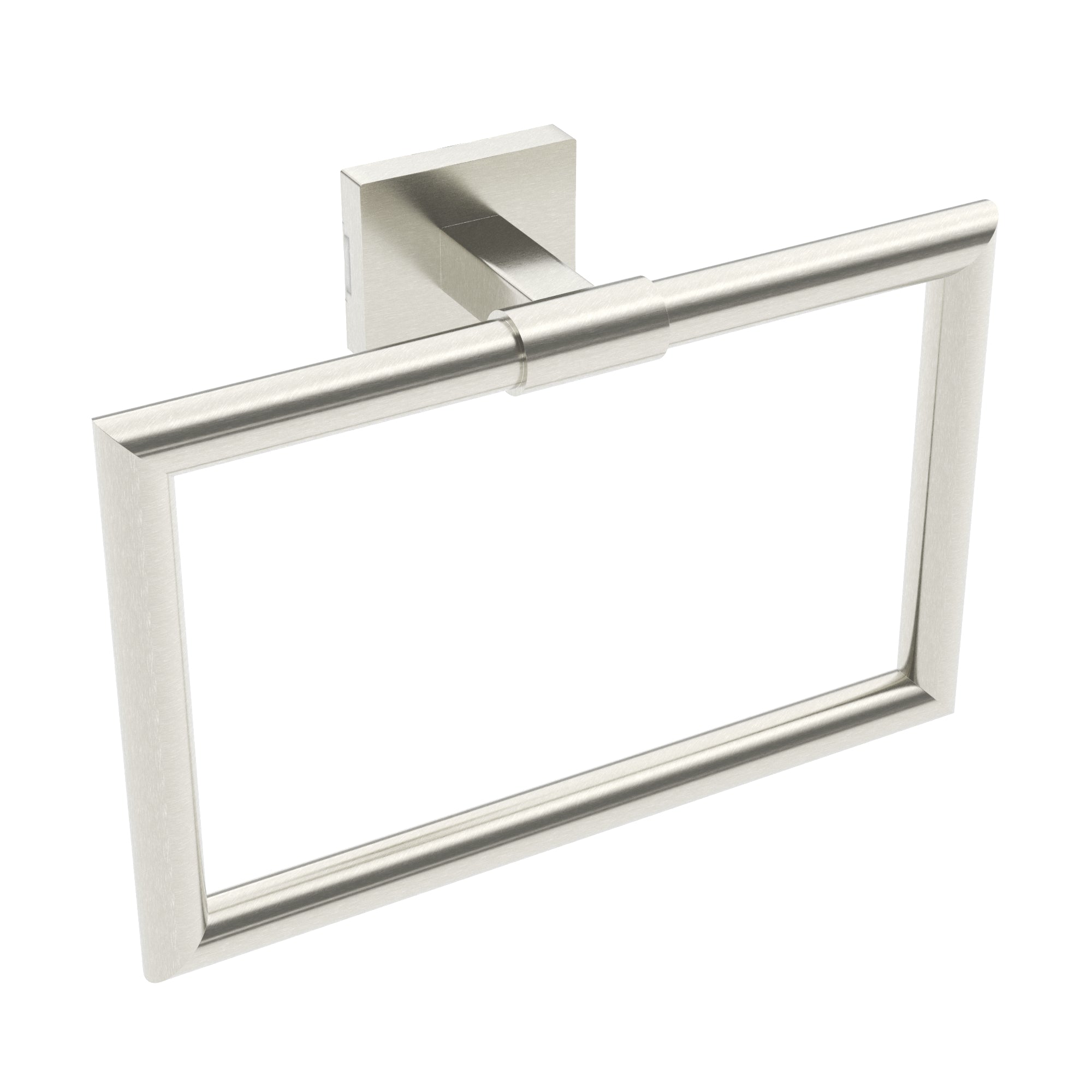 Brushed nickel towel Ring