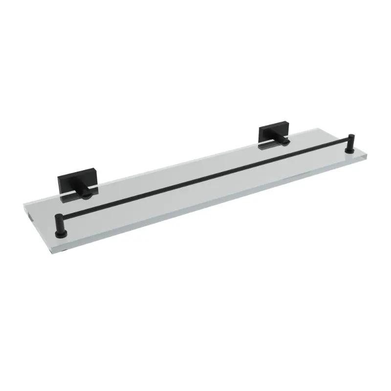 Matte black glass Shelf
