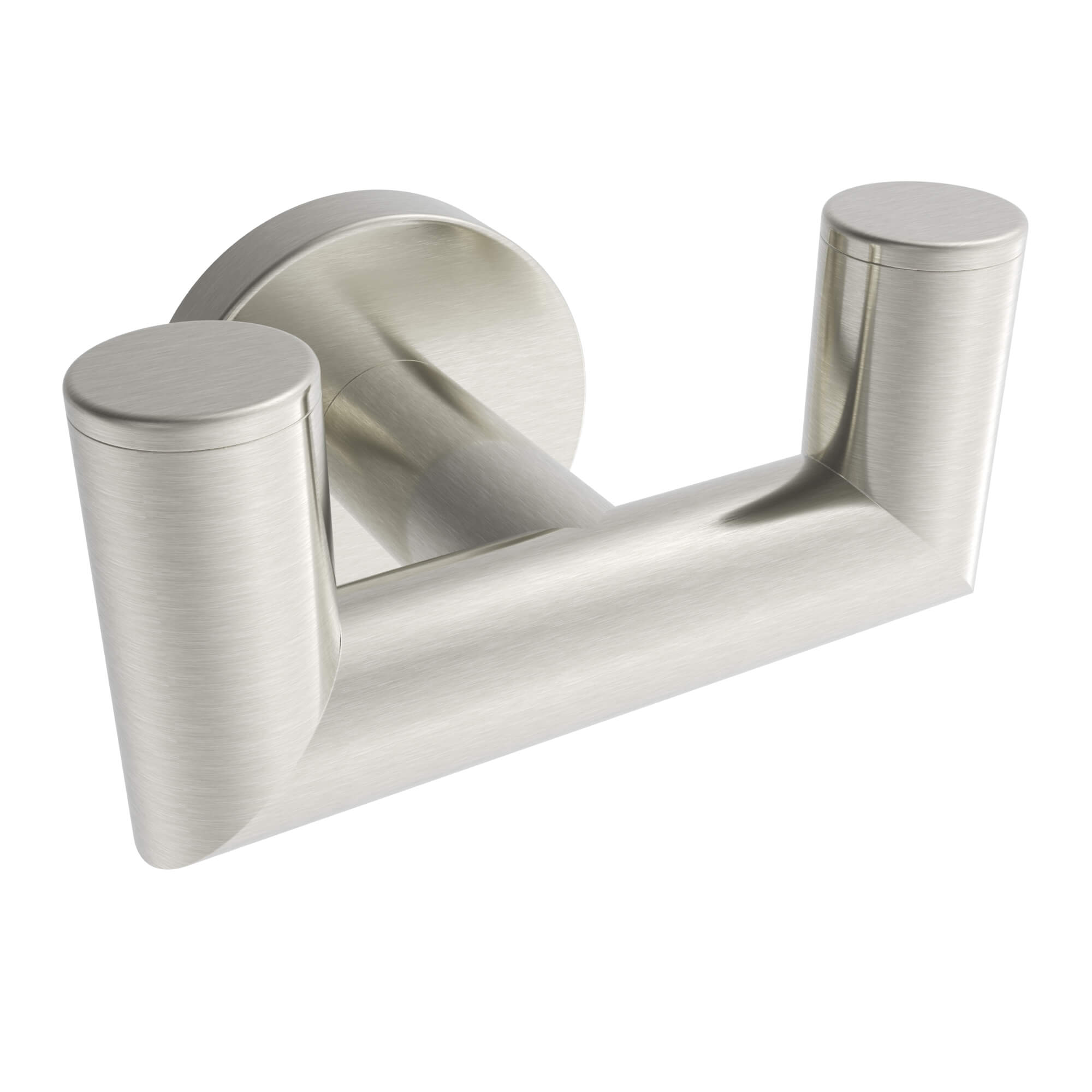 Brushed nickel towel Hook