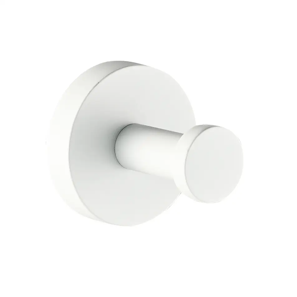 Matte white towel Hook