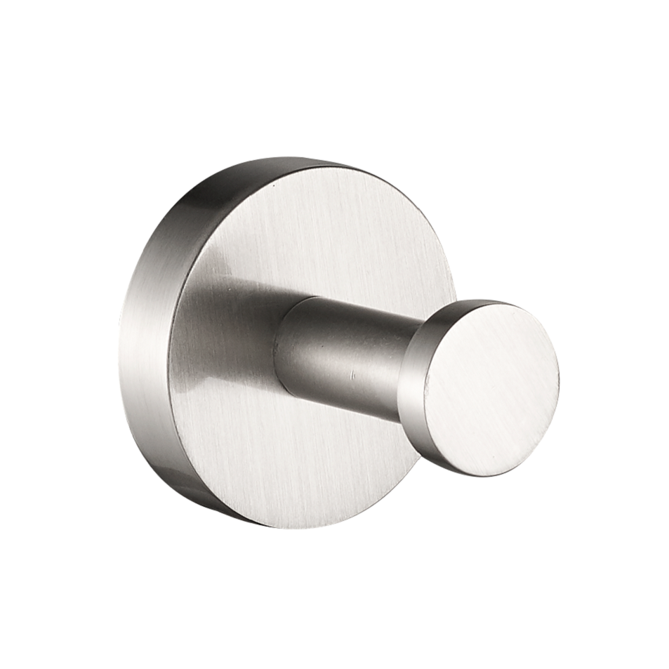 Brushed nickel towel Hook