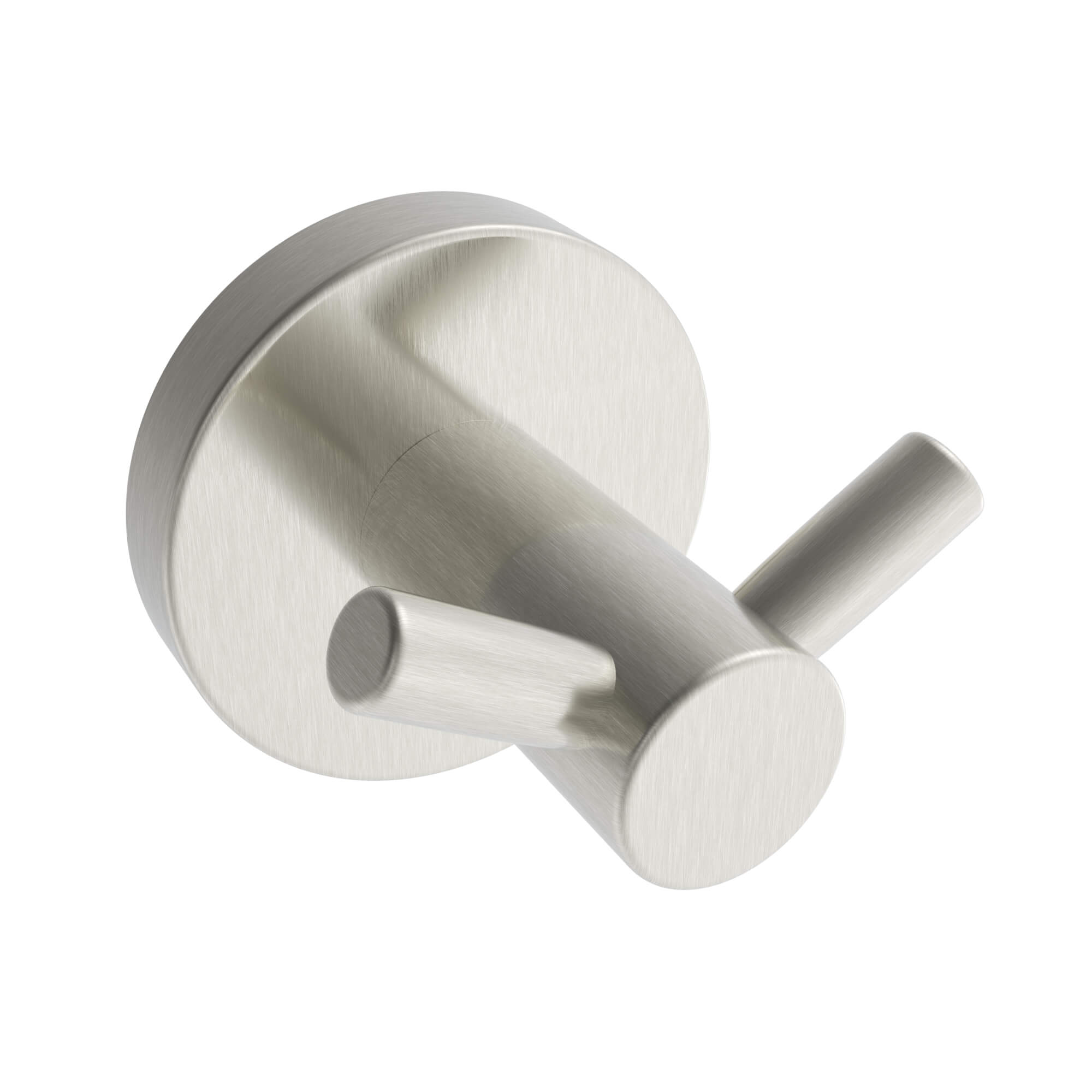 Brushed nickel towel Hook