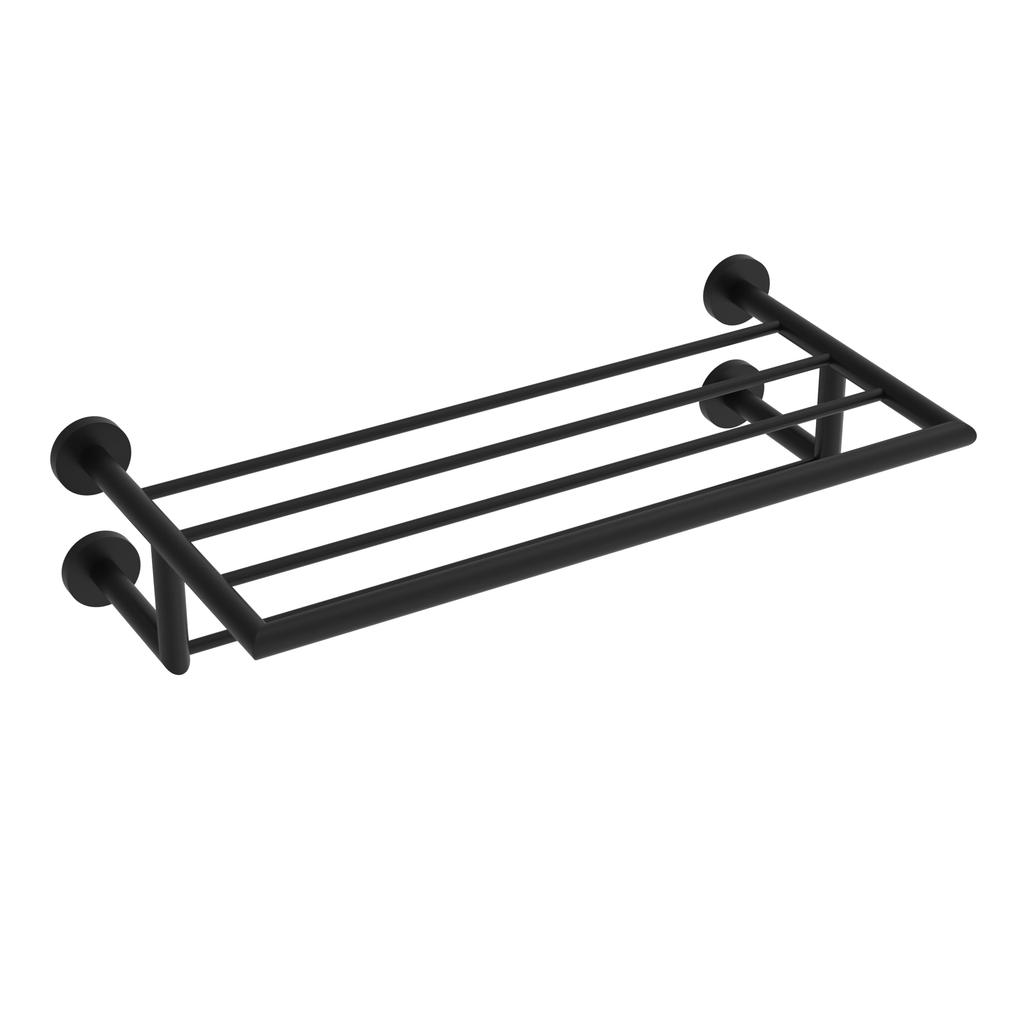 Matte black towel Shelf
