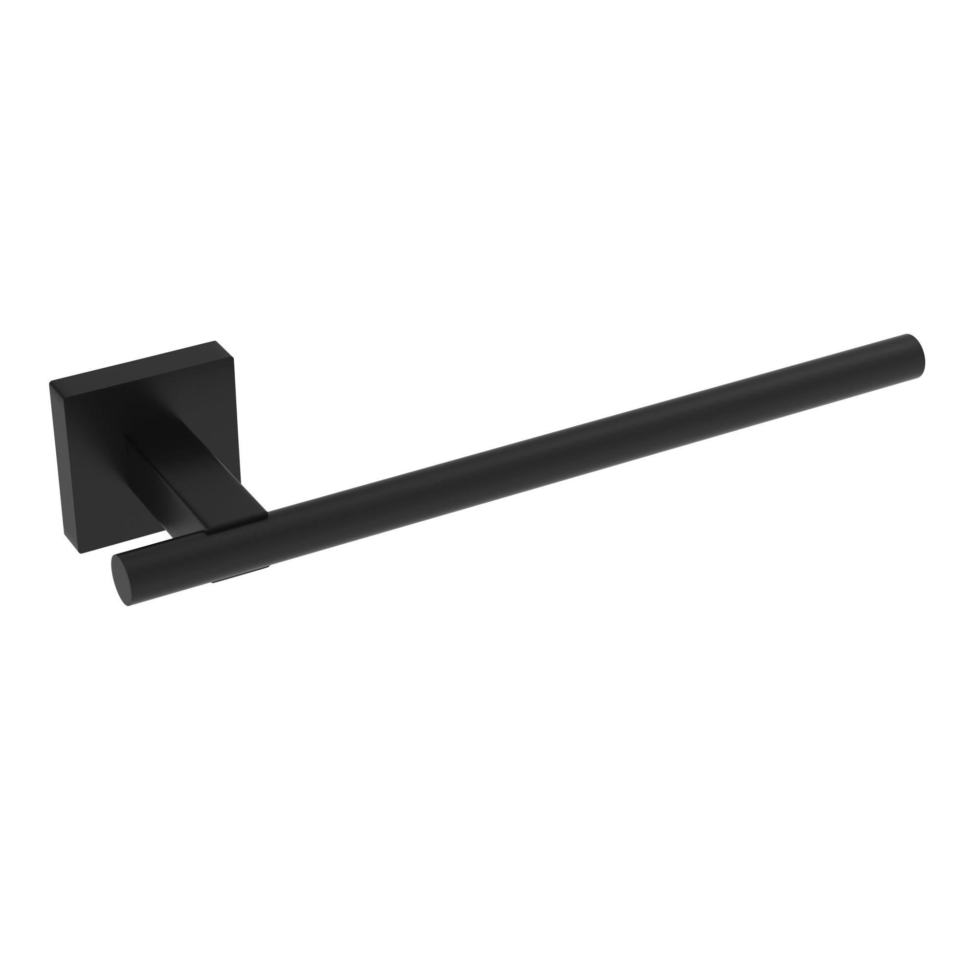 Matte black towel bar