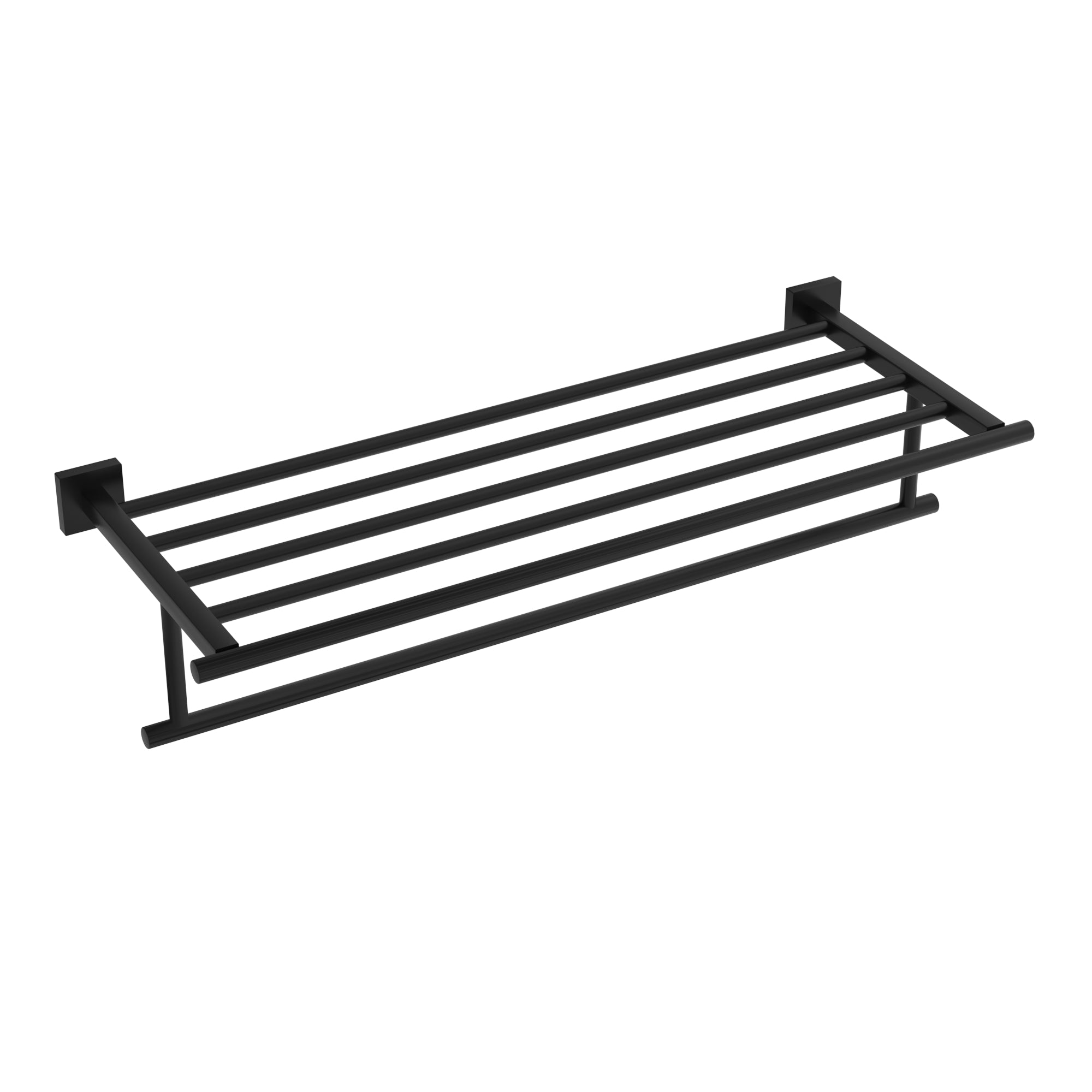 Matte black towel Shelf