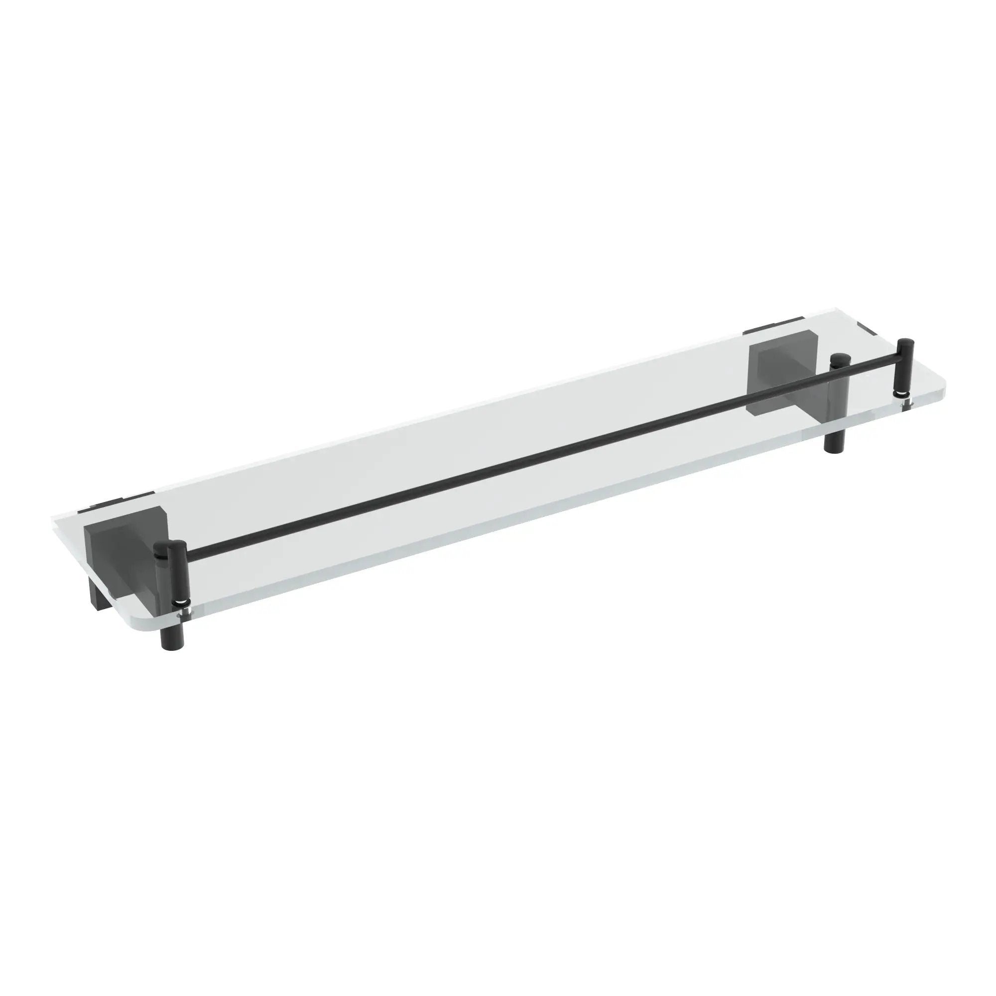 Matte black glass Shelf