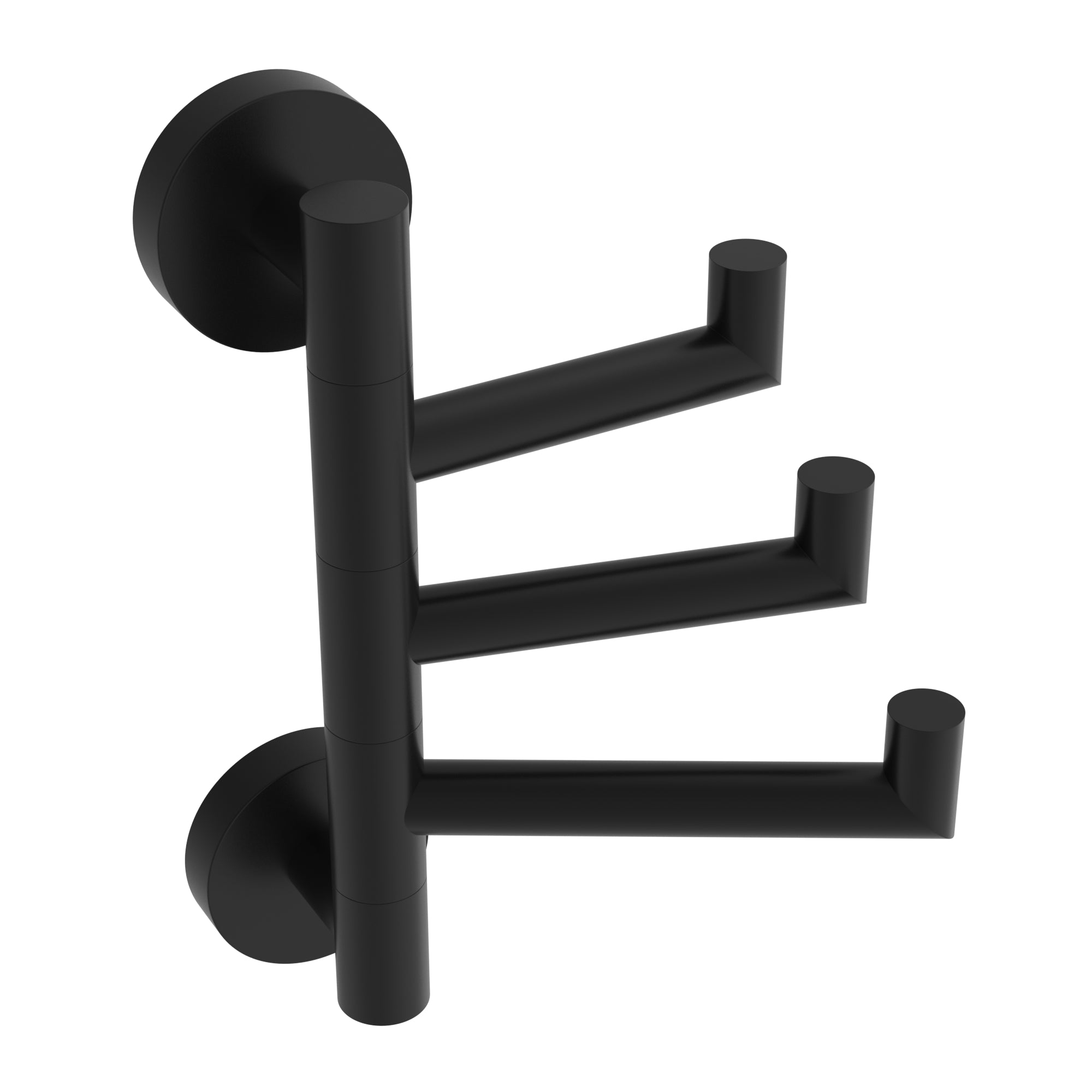 Matte black towel hook
