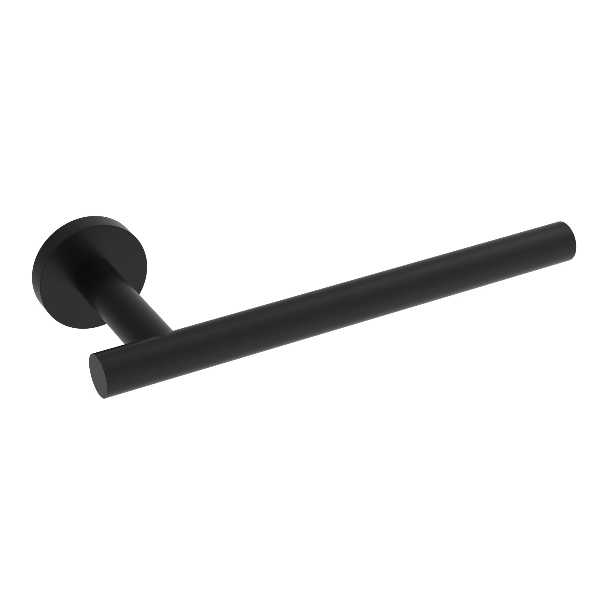 Matte black towel bar