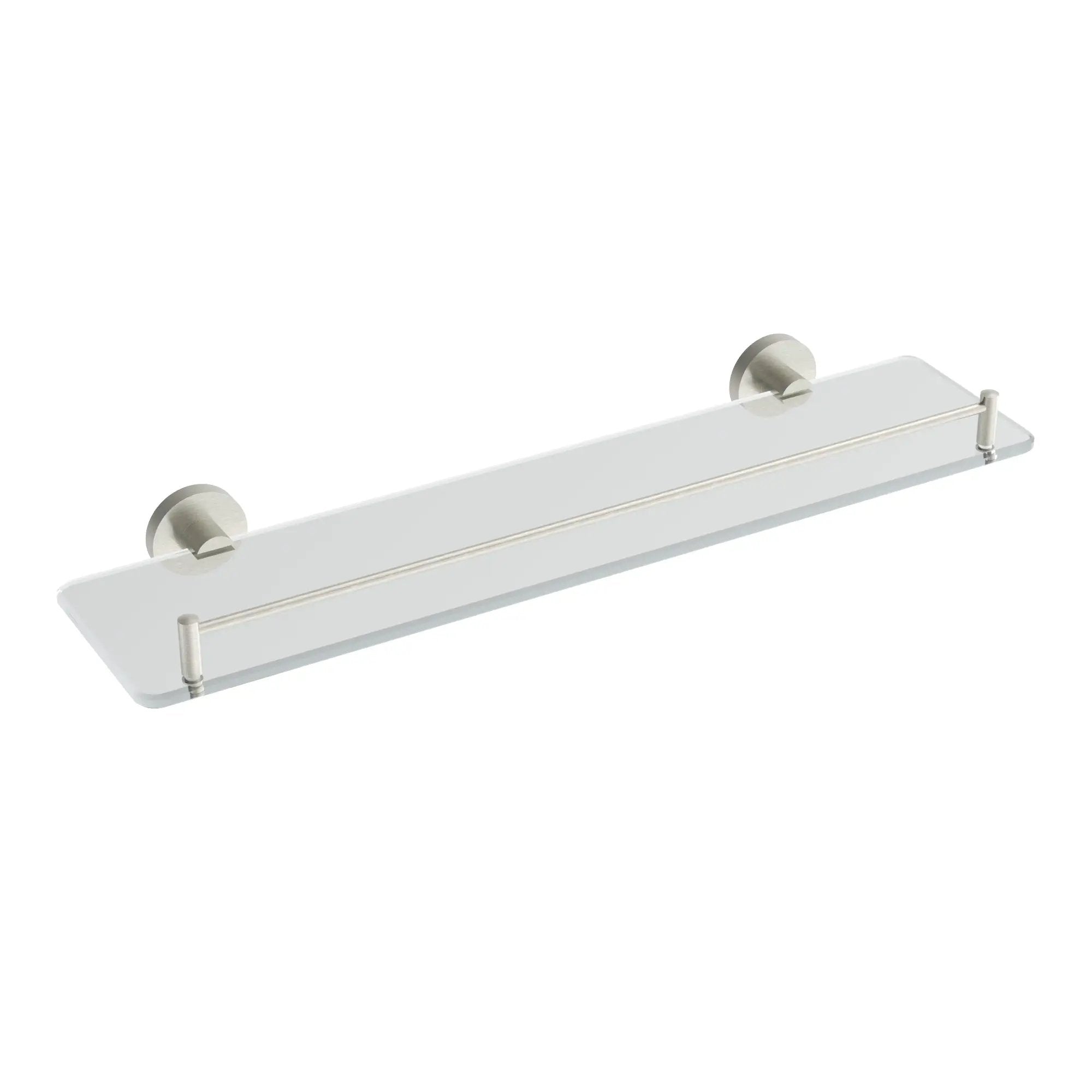 Brushed nickel glass Shelf