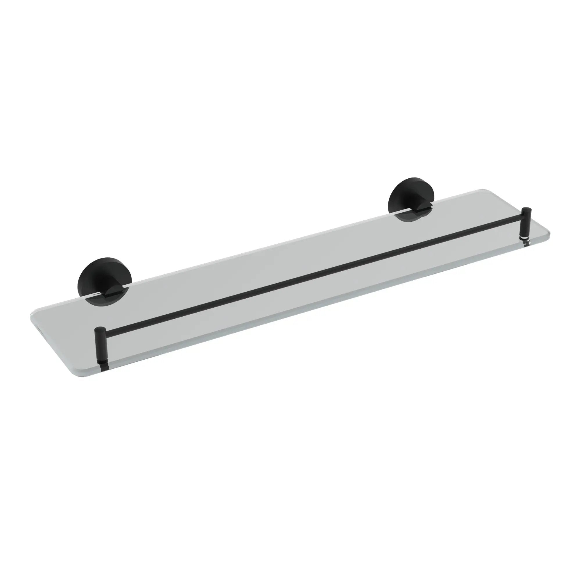 Matte black glass Shelf
