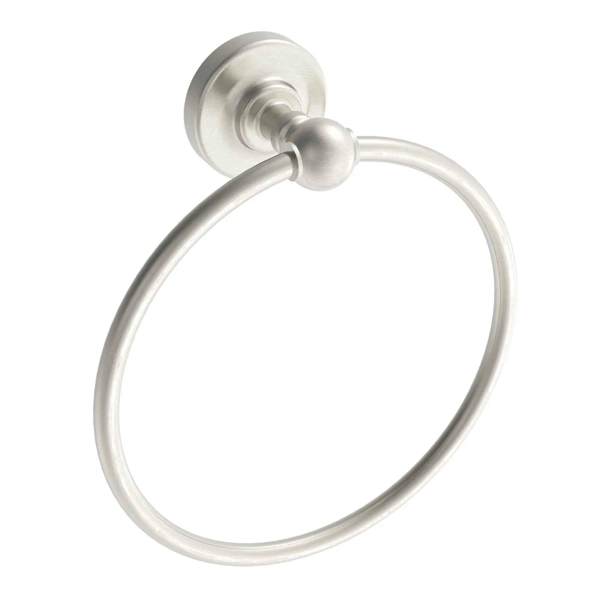 Brushed nickel towel Ring