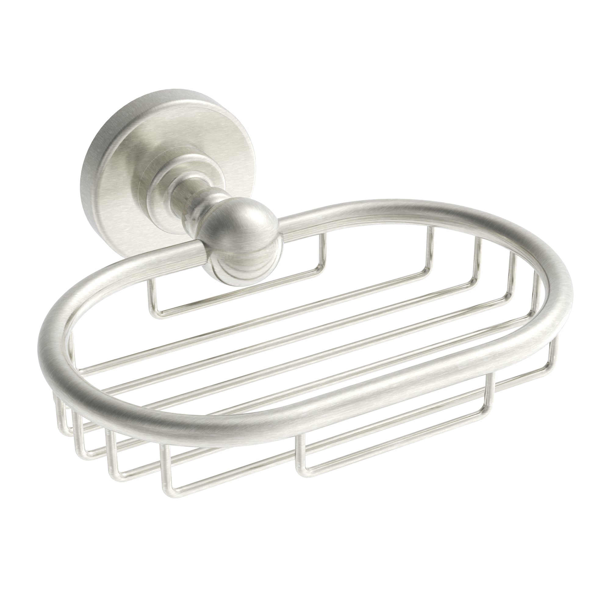 Brushed nickel soap Basket
