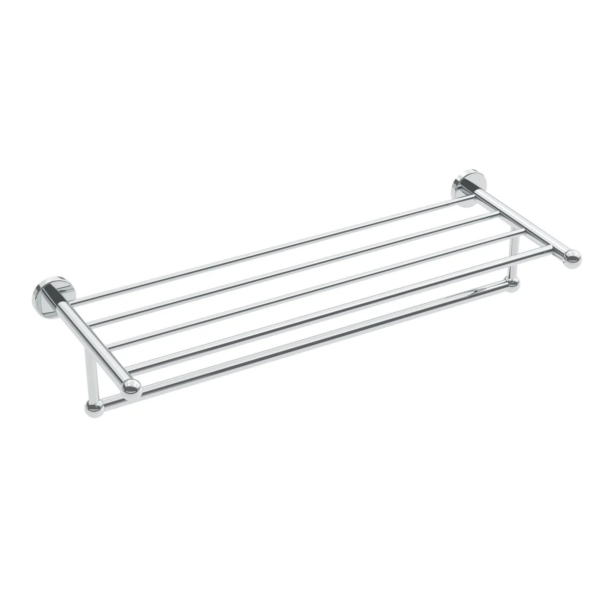 Chrome towel shelf