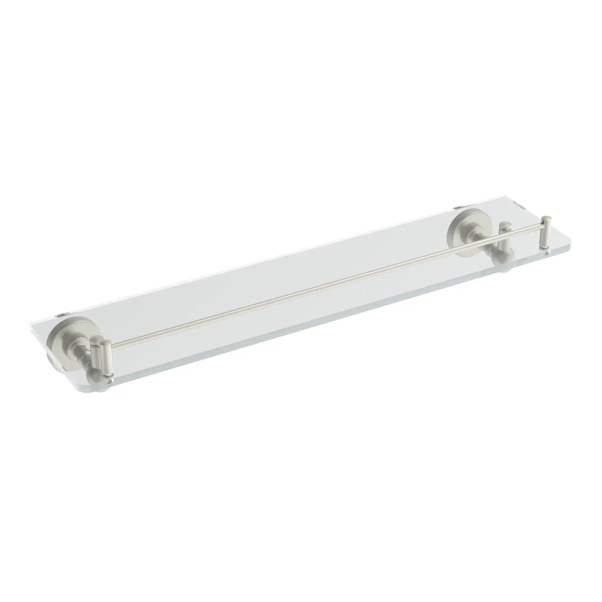Brushed nickel glass Shelf